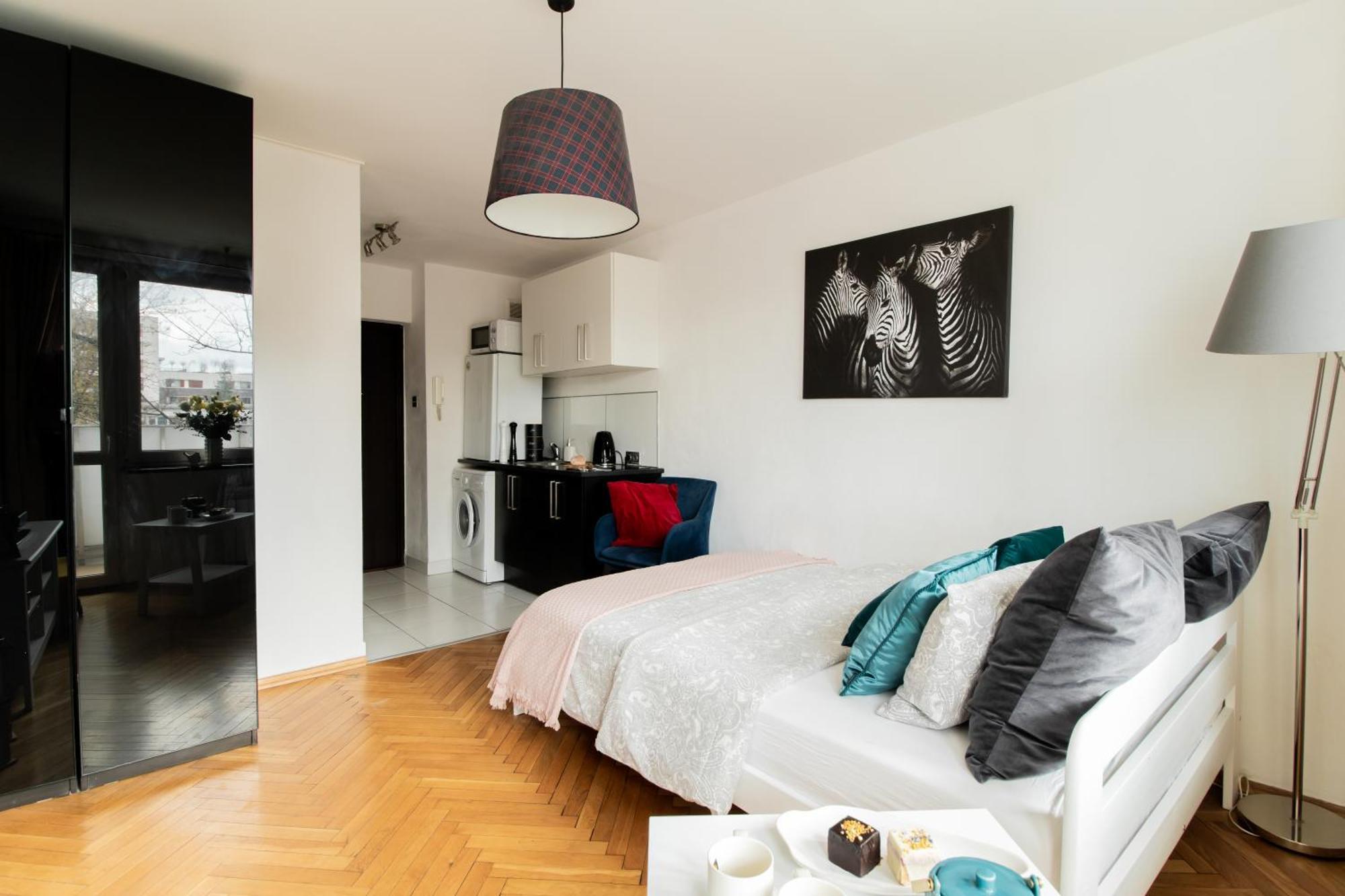 Piotrapartments - Bruna Green City Apartment Warschau Exterior foto