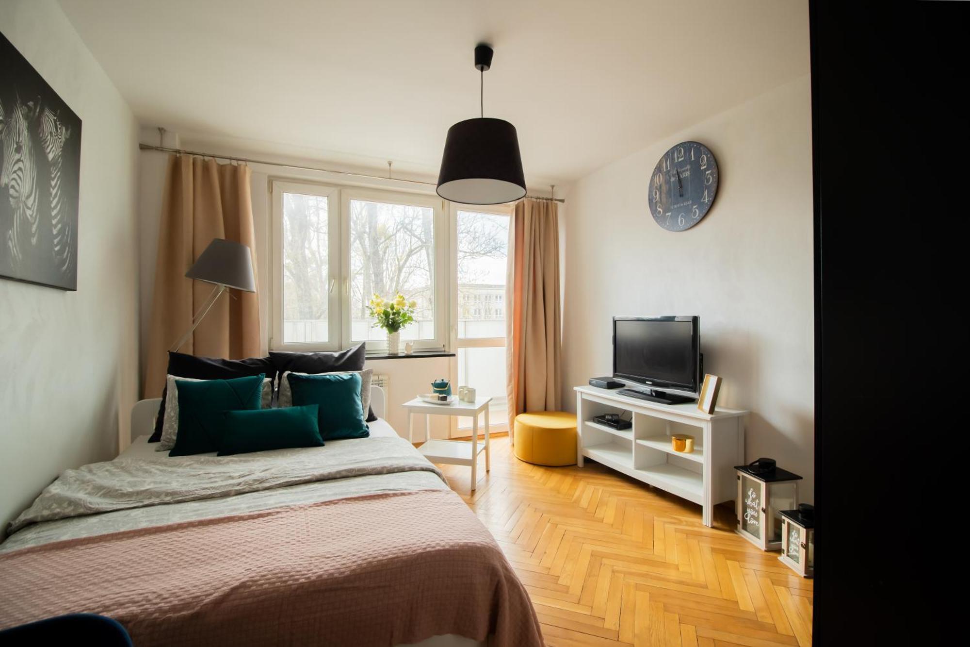 Piotrapartments - Bruna Green City Apartment Warschau Exterior foto